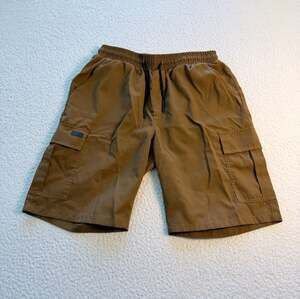 2 Pair Manfinity Men's Medium Copper Brown and Black Lightweight Cargo Shorts